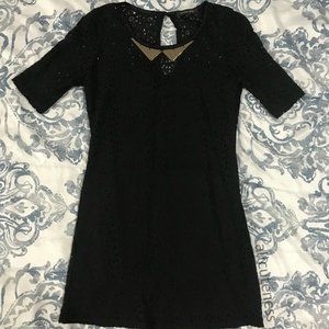 Maxinne Mode Black Lace Mini Dress